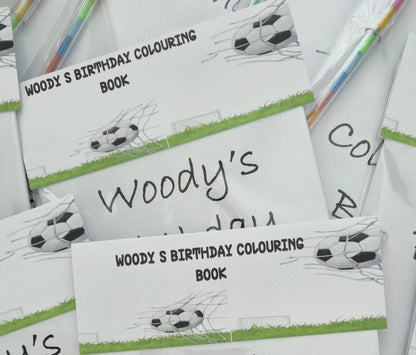Personalised Football Colouring Books