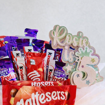 Personalised Chocolate Hat Box Bouquet | Birthday Chocolate Gift