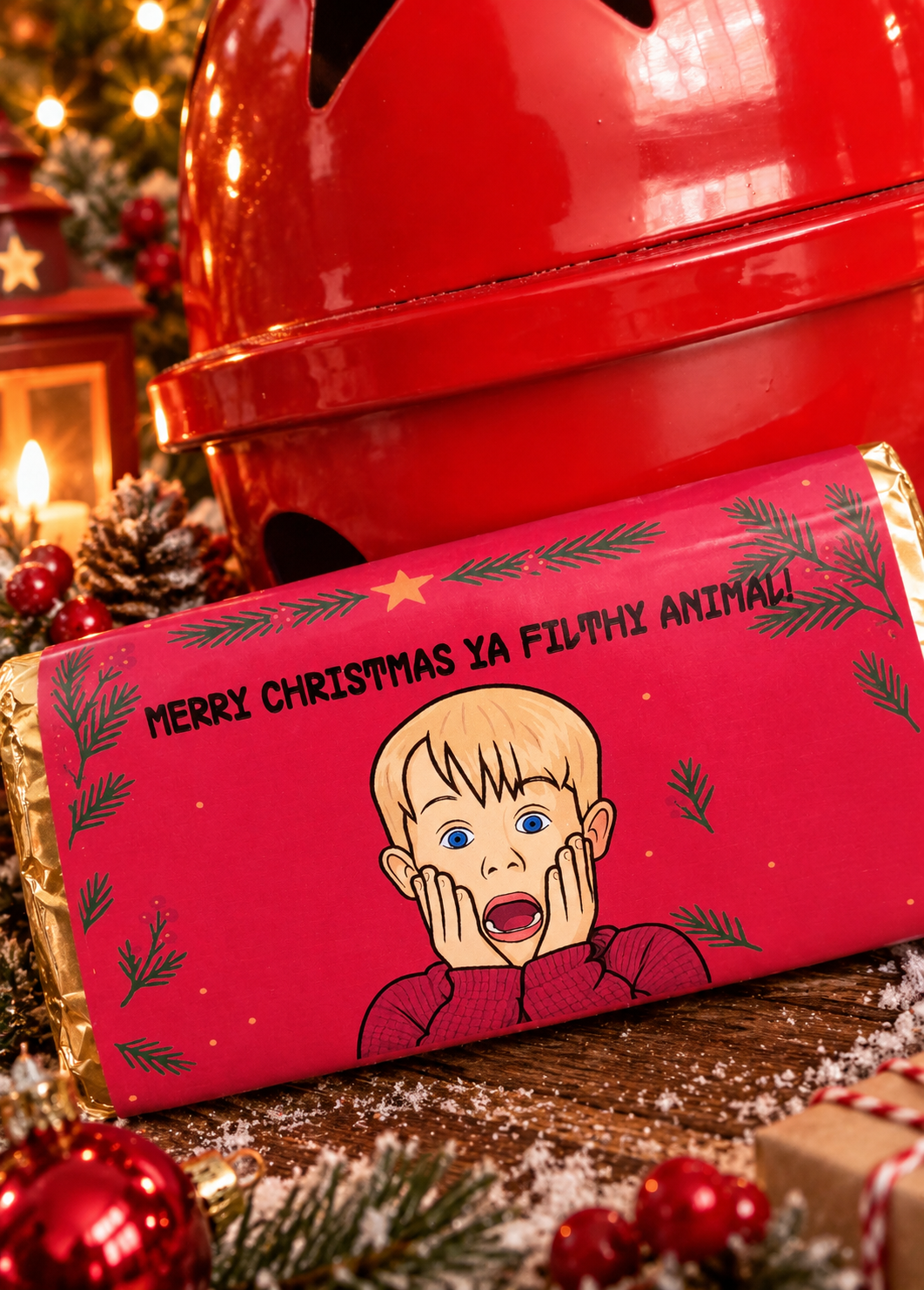 Home Alone Christmas Chocolate Bar