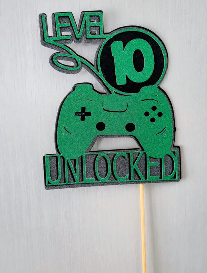 Personalised Gaming Themed Cake Topper