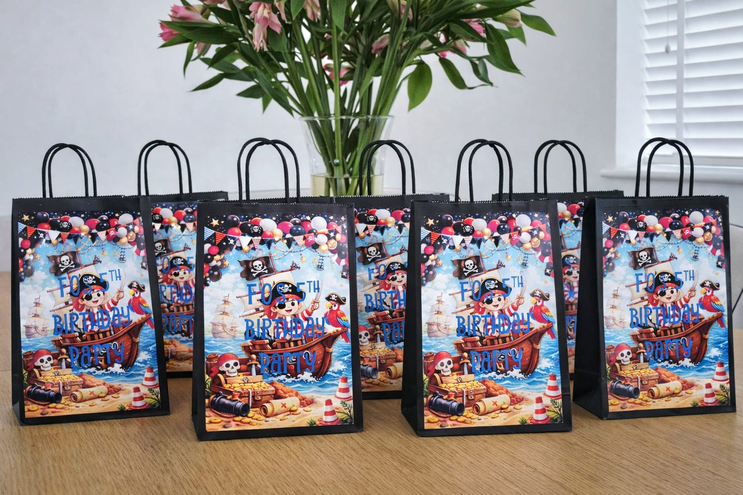 Personalised Pirate Party Gift Bags | Custom Party Favours