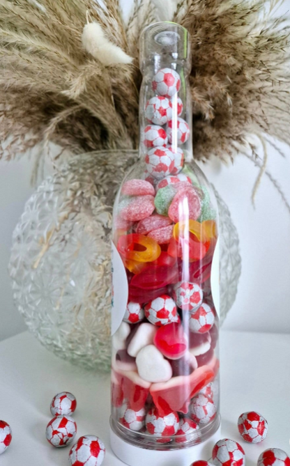 Personalised Manchester United Football Sweet Bottle Gift
