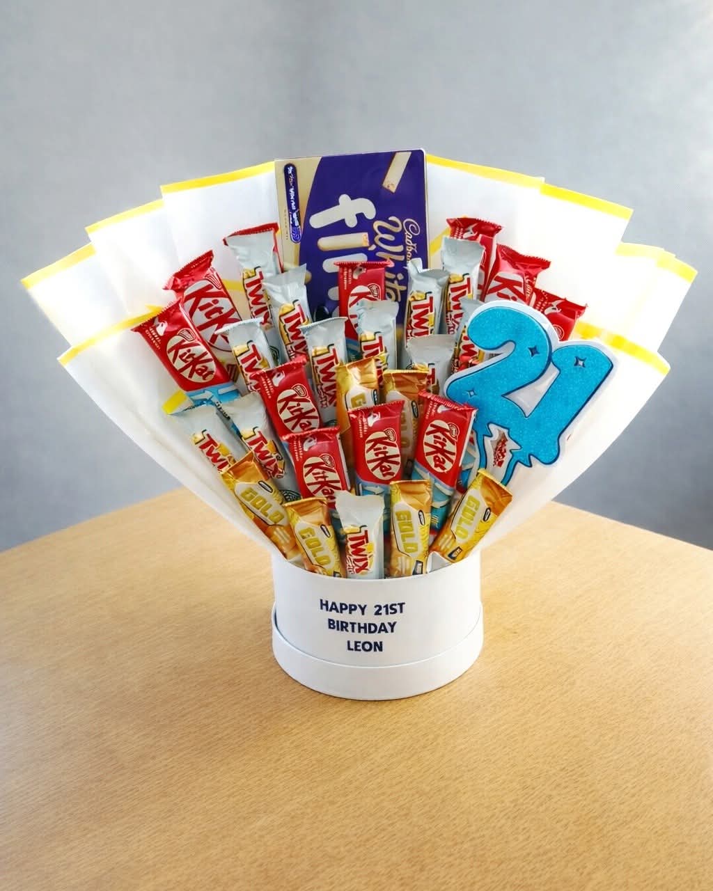 White Chocolate Hat Box Bouquet - Any Occasion