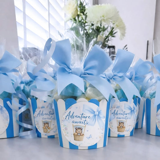 Personalised Baby Shower Sweet Pots | Pre Filled Baby Shower Favours