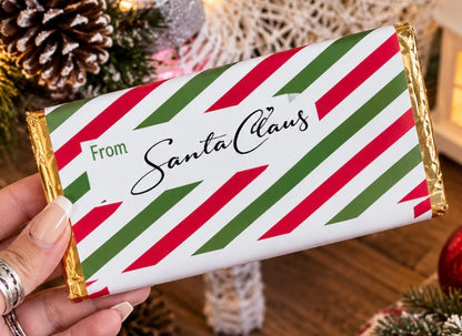 Personalised Santa's Good List Chocolate Bar