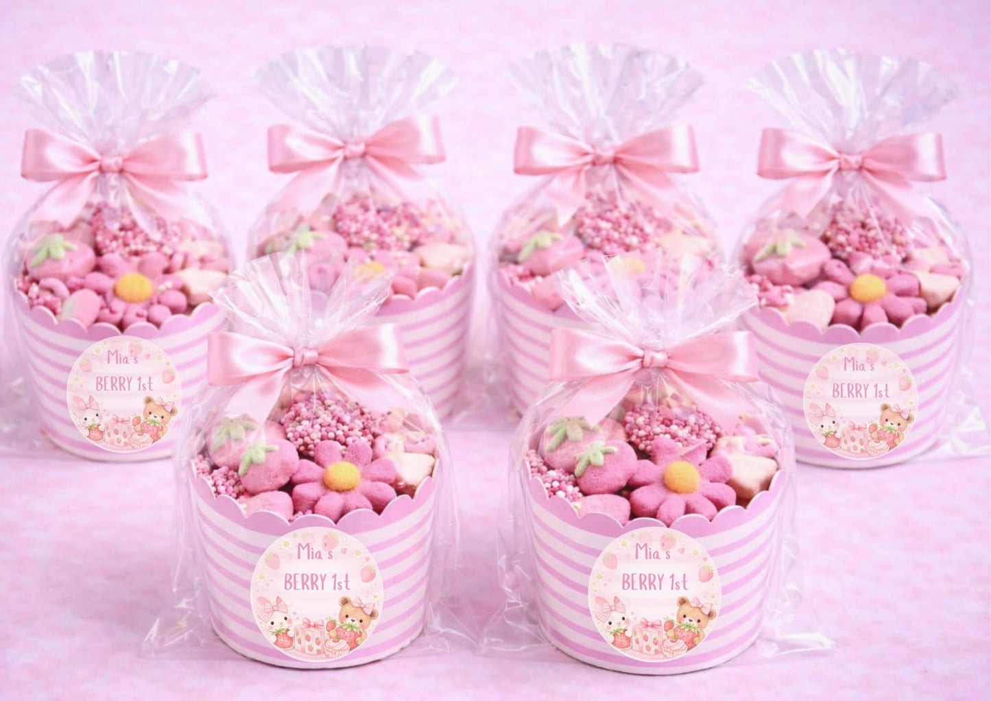 "Berry First" Themed Sweet Pots