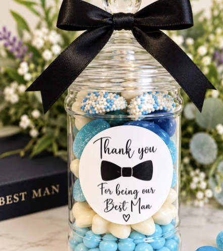 Best Man Sweet Jar | Personalised Best Man Proposal Gift