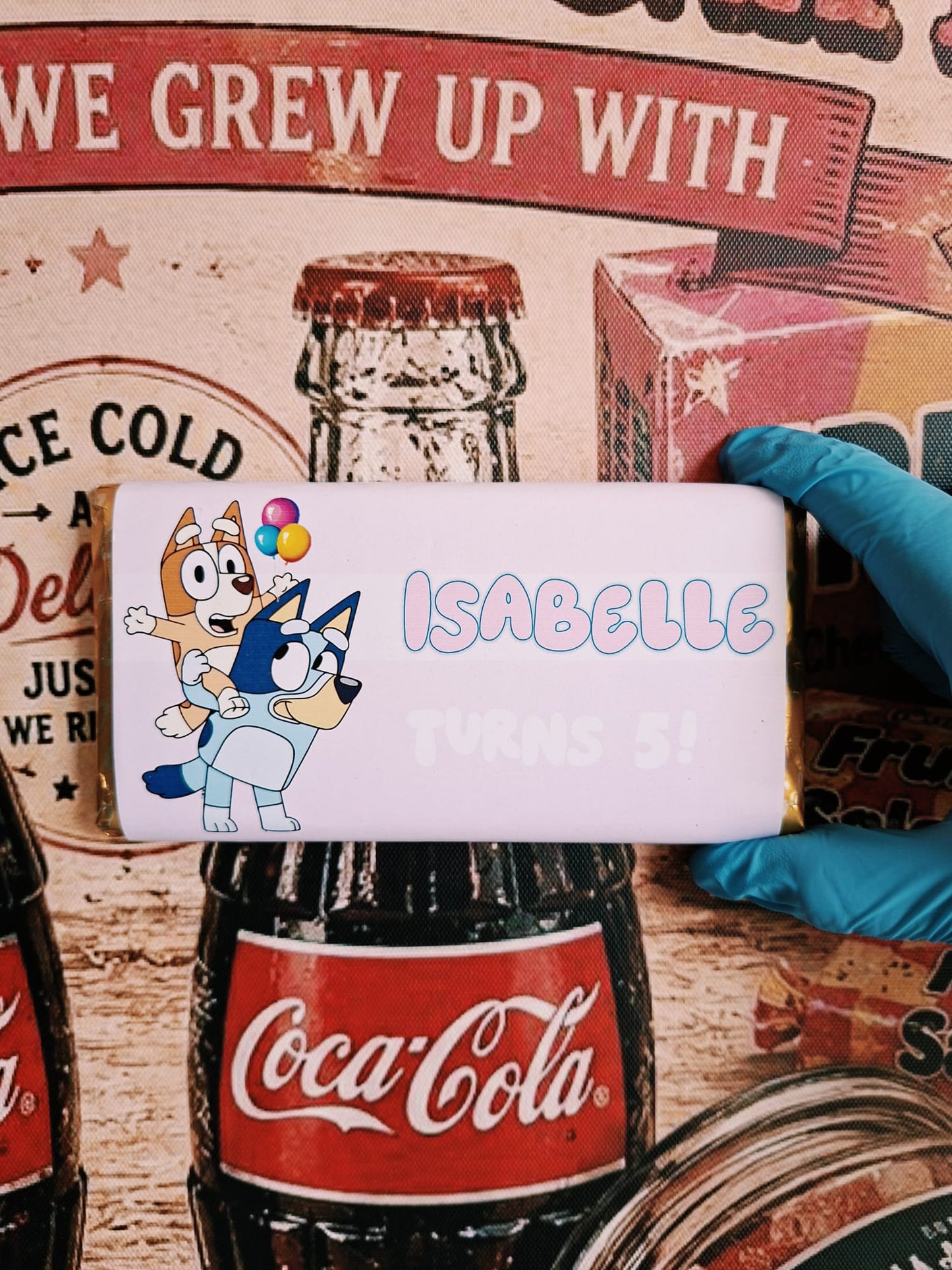 Personalised Bluey Chocolate Bar