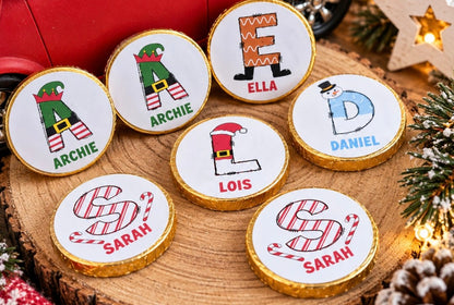 Personalised Christmas Chocolate Coins