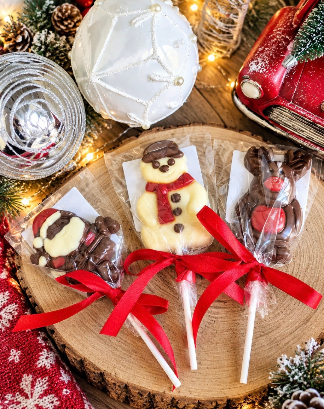 Christmas Chocolate Lollies