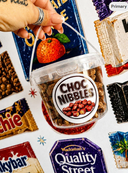 Choc Nibbles Sharing Tub | Chocolate Coated Crunchy Bites | Pick & Mix Sweets | Sweet Gift | Chocolate Treat | UK Sweet Shop Favourite