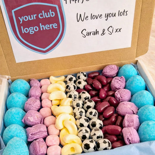 Personalised Football Sweet Letterbox Gift Box | Football Gift