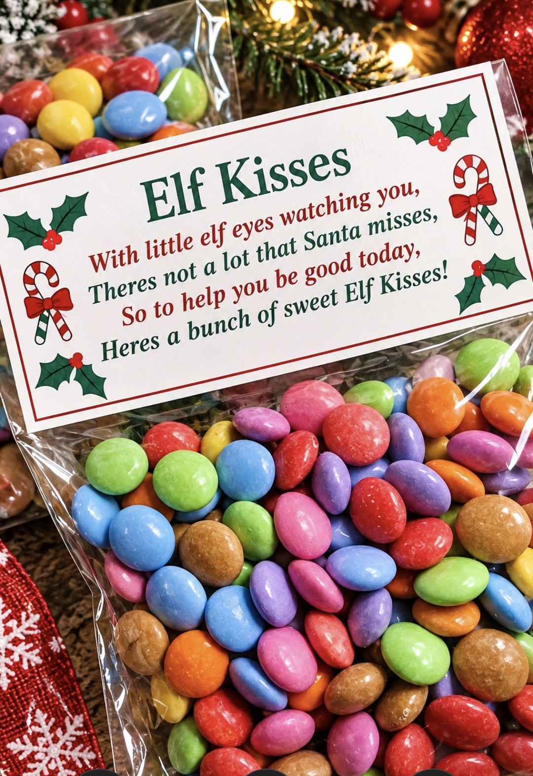 Christmas Sweet Bags | Reindeer, Santa & Elf Treats