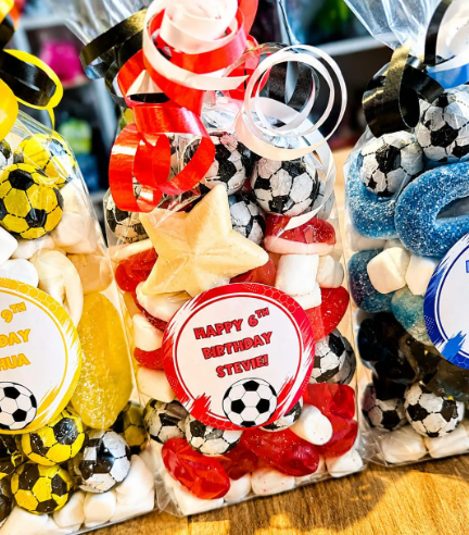 Personalised Football Sweet Bags