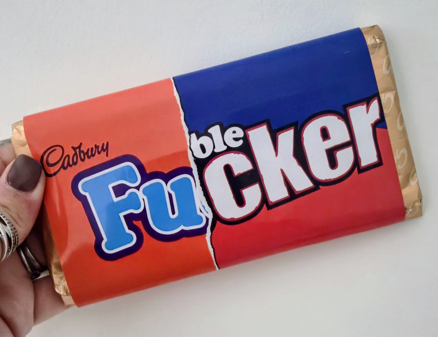 18+ Funny Novelty Chocolate Bar – “Fucker”