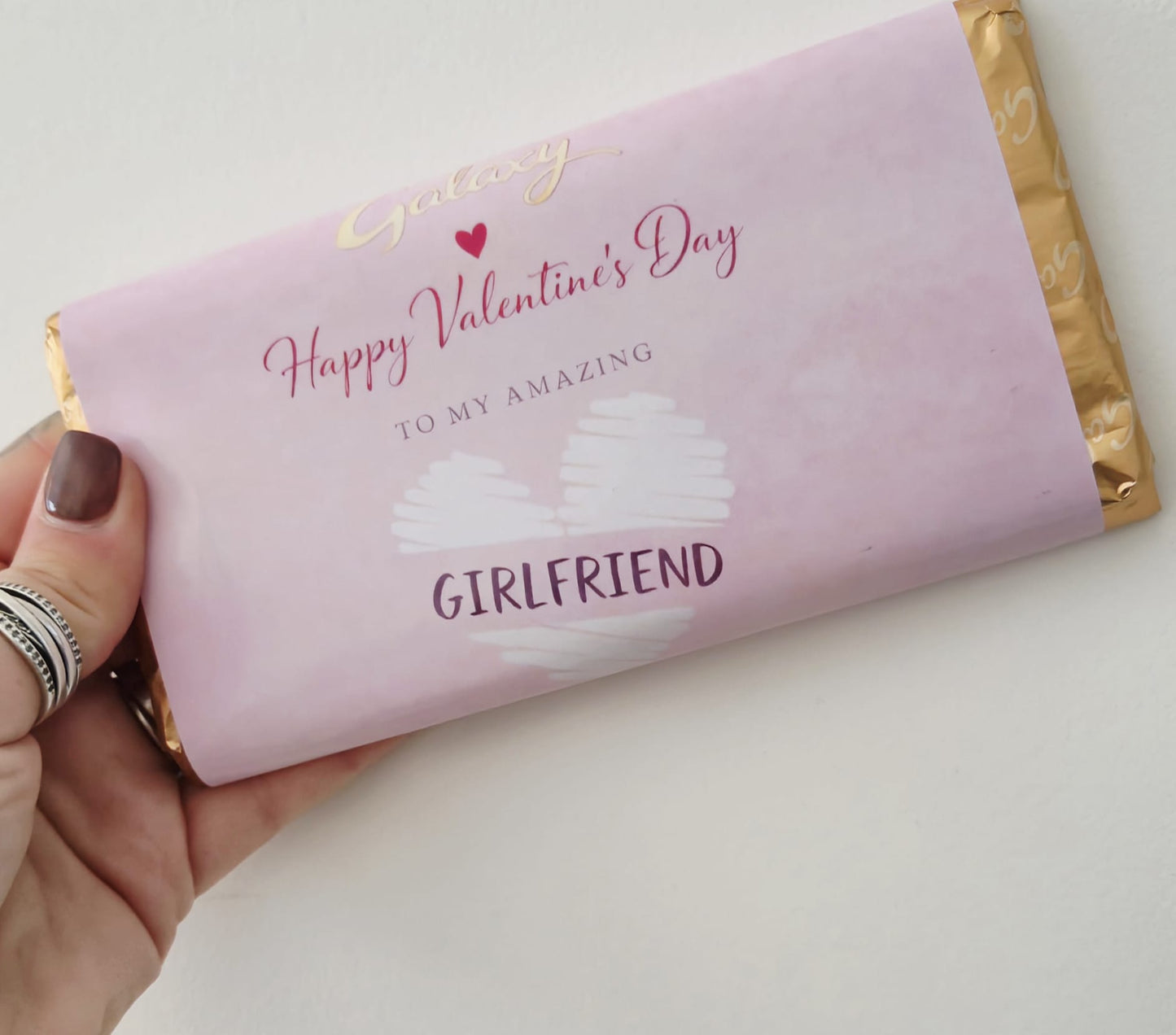 Galaxy Happy Valentine’s Day “Girlfriend” Chocolate Bar