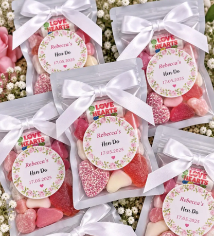 Personalised Hen Do Sweet Bags | Hen Party Favours