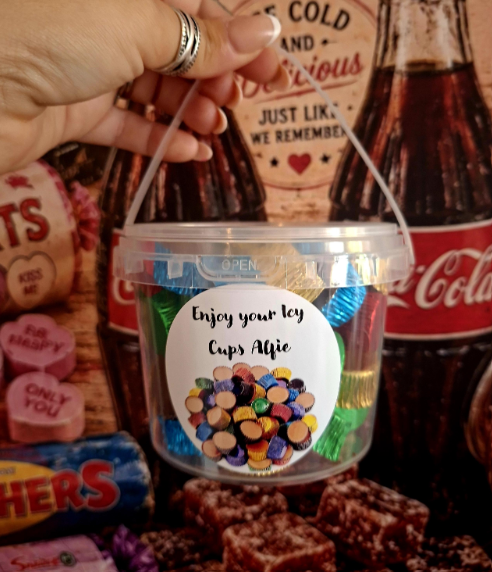Personalised Icy Cups Sweet Bucket | Custom Chocolate Gift