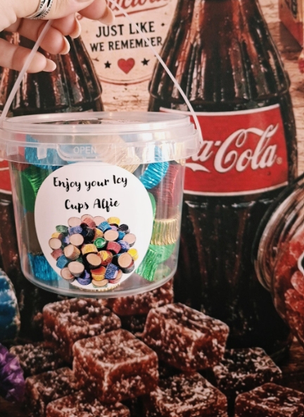 Personalised Icy Cups Sweet Bucket | Custom Chocolate Gift