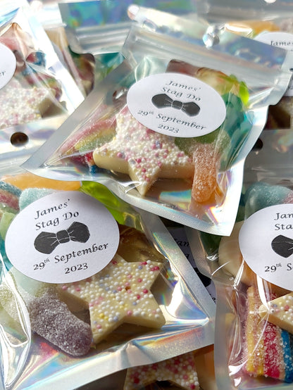 Personalized Stag Do Sweet Favors: Gummy & Fizzy Mix