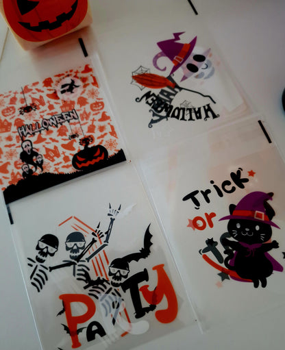 Halloween Trick Or Treat Sweet Bags - halloween sweet bags- halloween treats - prefilled sweet bags