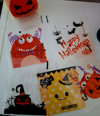 Halloween Trick Or Treat Sweet Bags - halloween sweet bags- halloween treats - prefilled sweet bags