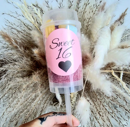 Sweet Push Pop Party Favors: Personalized Candy Treats