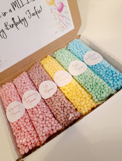 Happy Birthday - Birthday letterbox - letterbox gift- Million sweets - letterbox sweets - occasion gift - celebration gift