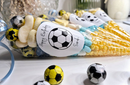 Personalized Football Party Sweet Cones: Gummy Candy Favors