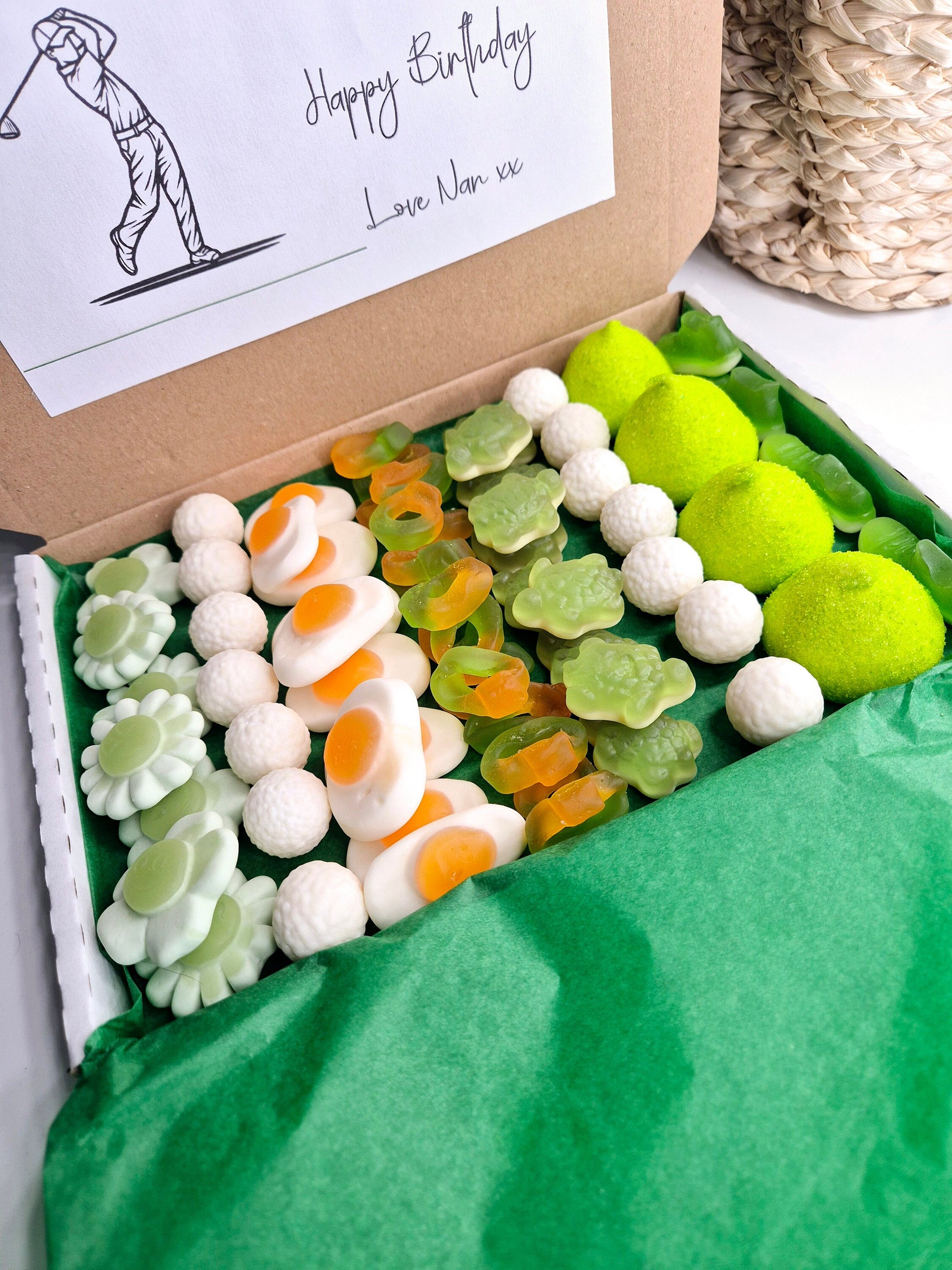 Golf inspired sweet box - Golf Lover - Golf sweet box