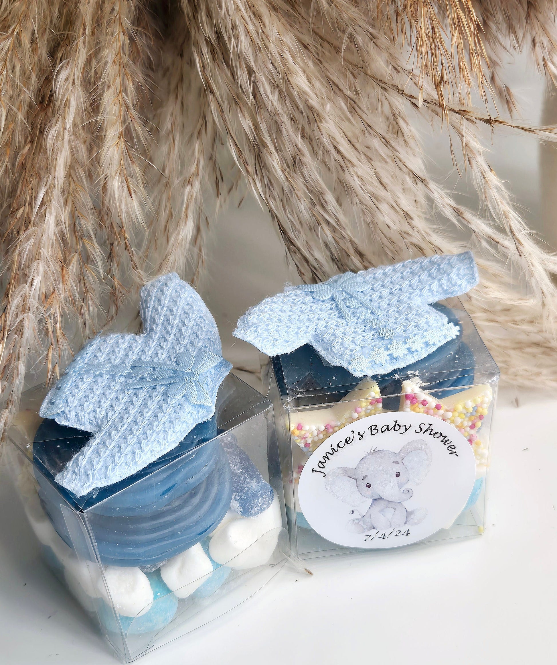 Sweet cubes - Baby shower sweet cubes - Blue- Gender reveal - Sweet Boxes - Baby boy