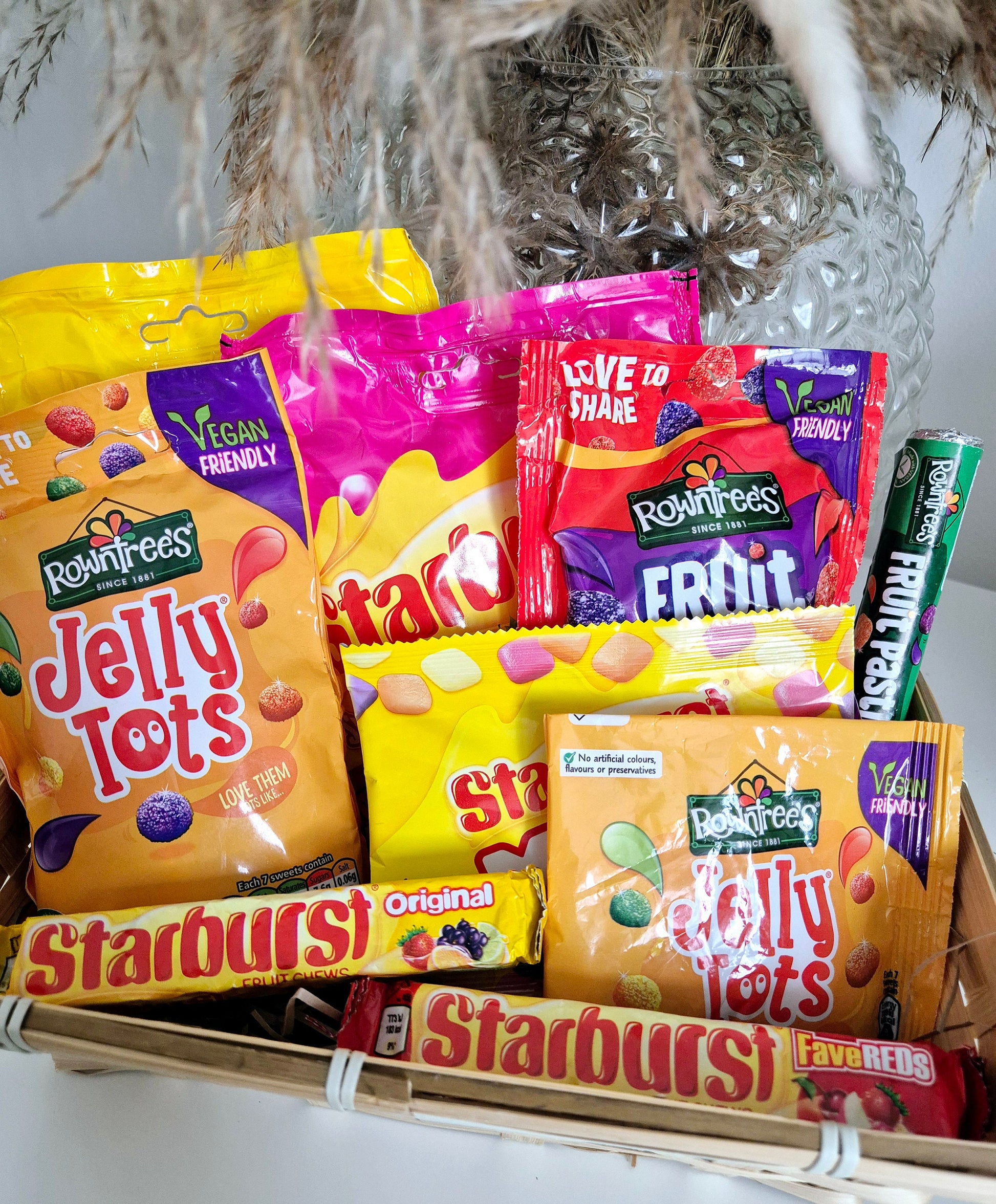 Variety Sweet Hamper: Birthday Thank You Gift with Card
