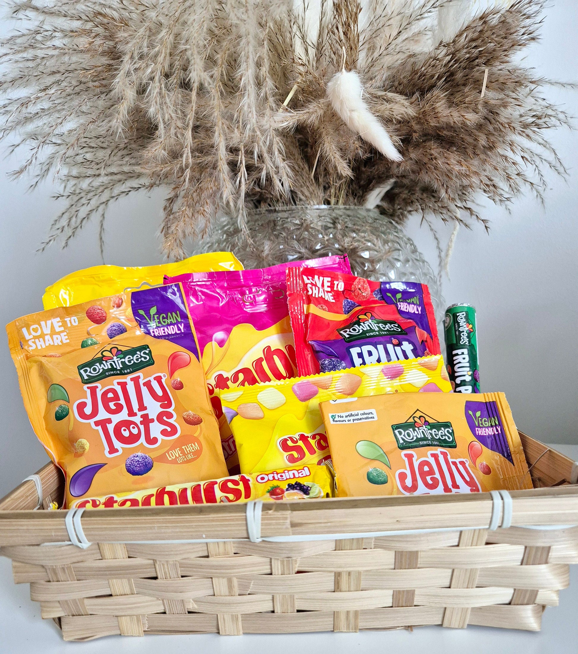 Variety Sweet Hamper: Birthday Thank You Gift with Card