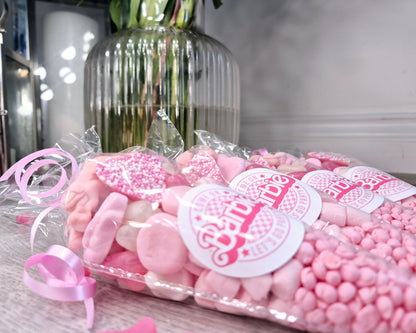 Lets go party inspired sweet cones- Party favours - Birthday - Party cones- Pink Theme- Barbie cones