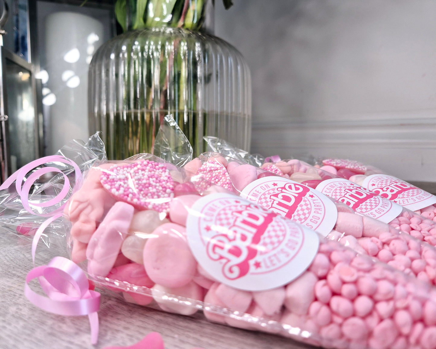 Barbie Party Favors: Pink Sweet Cones, Birthday Treat