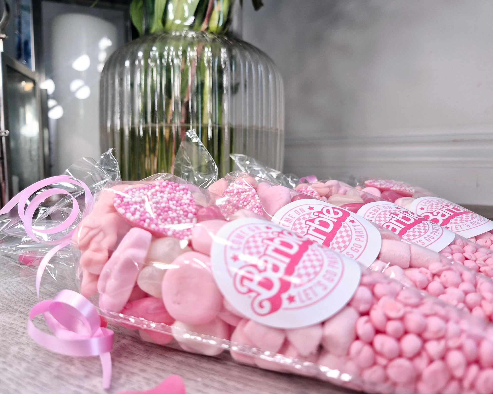 Barbie Party Favors: Pink Sweet Cones, Birthday Treat
