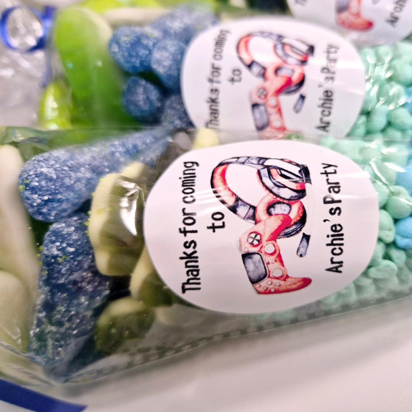 Gaming sweet cones- Party cones - Gaming inspired sweet cones- Gaming favours - Birthday- prefilled sweet cones - personalised cones