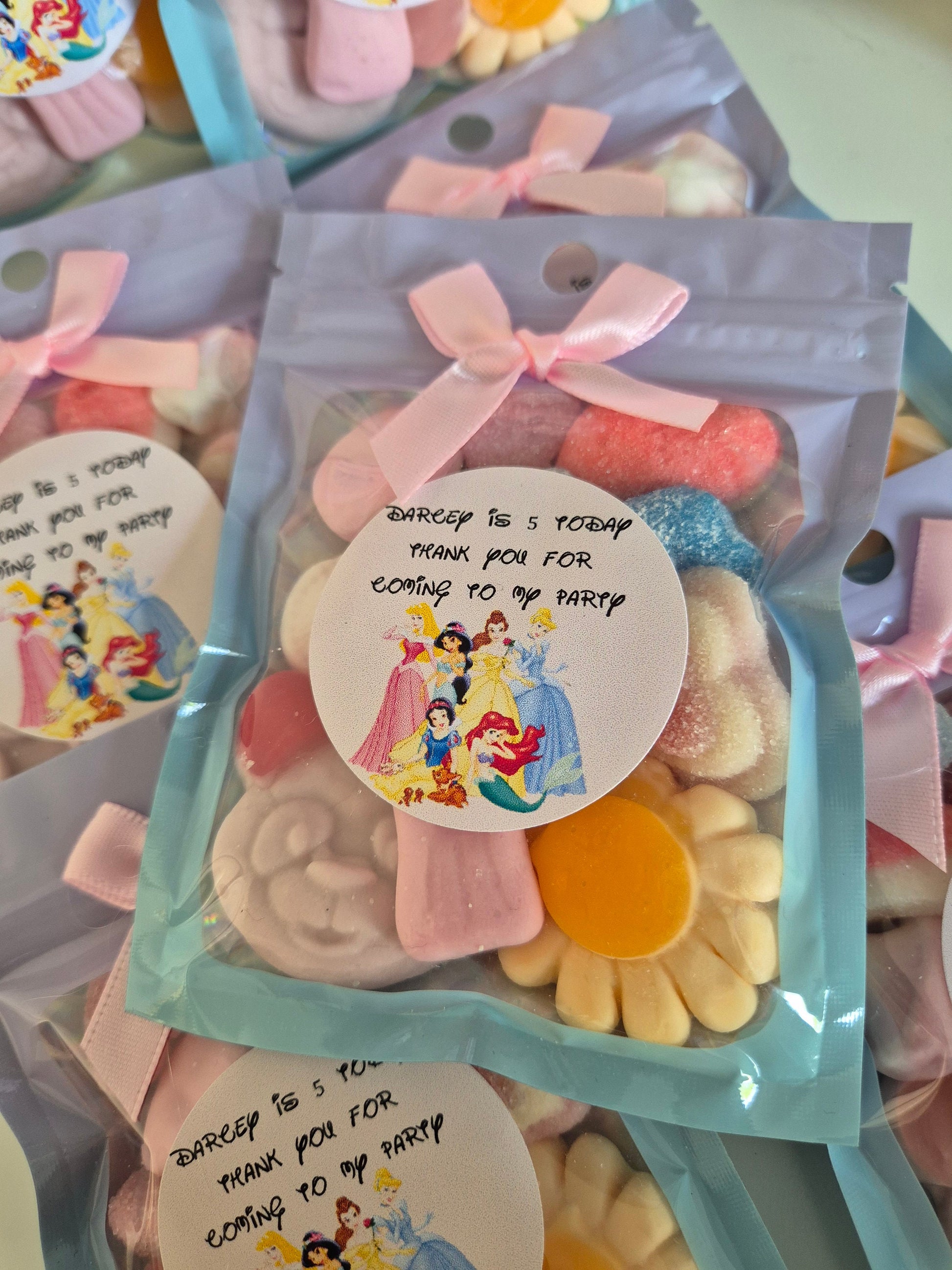 Princess Theme Party Favor Sweet Bags