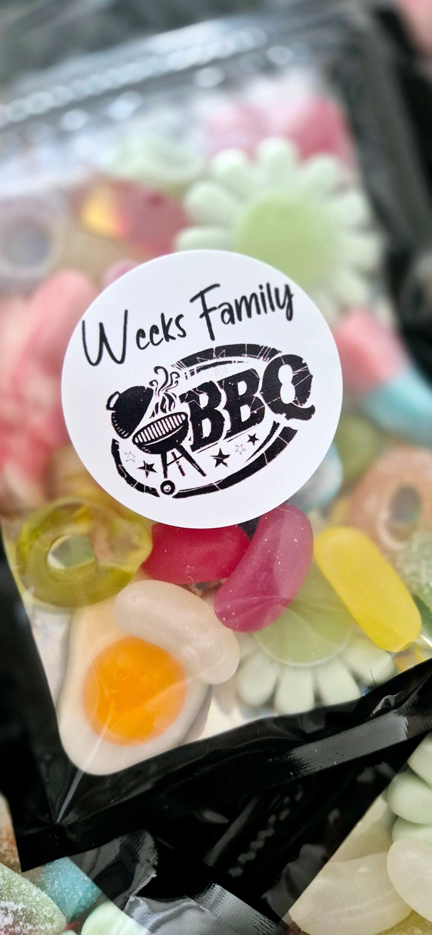 BBQ Sweet Pouches: Family Celebration Candy Treat