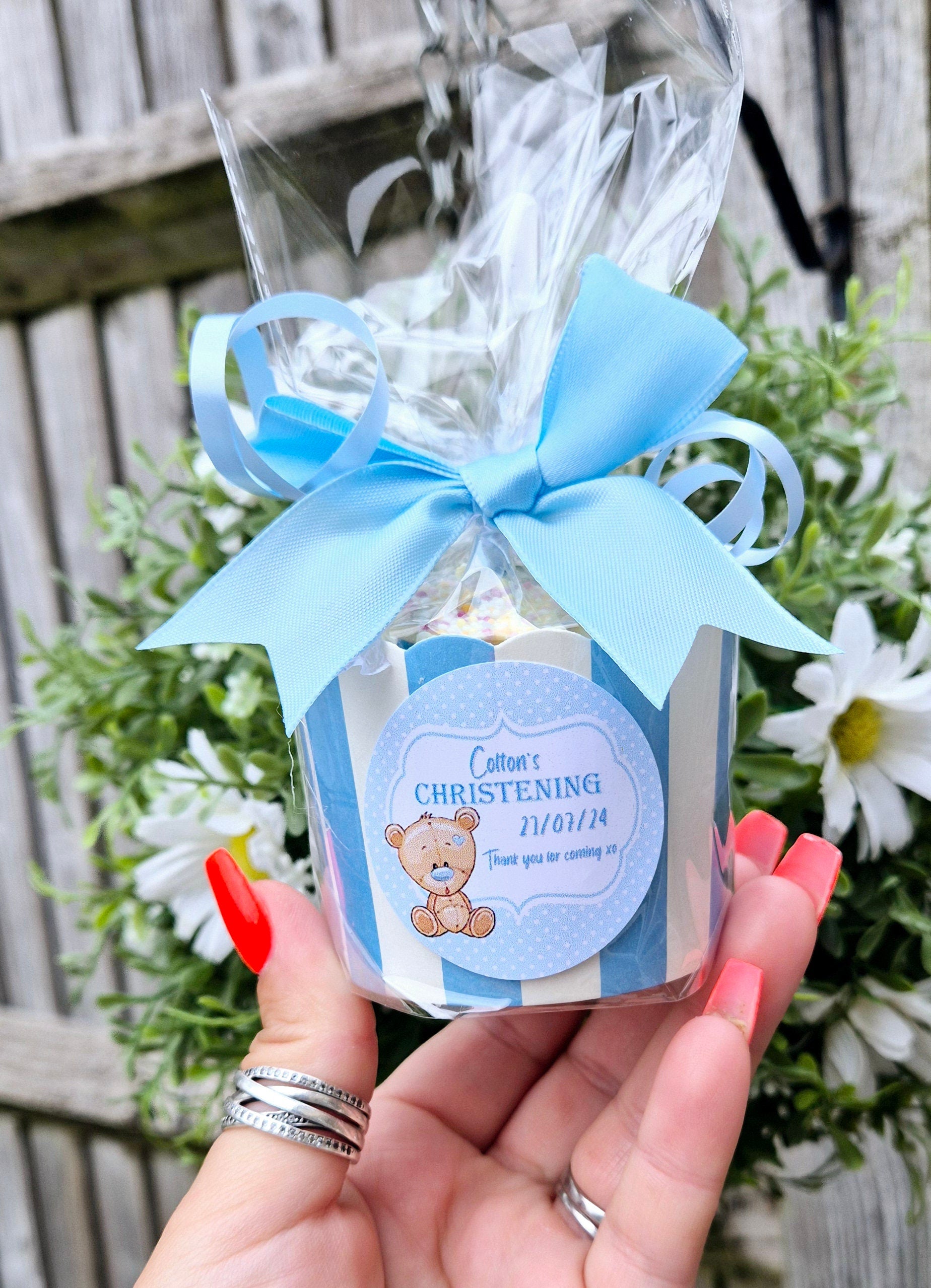 Christening sweet pots -Christening sweet favours