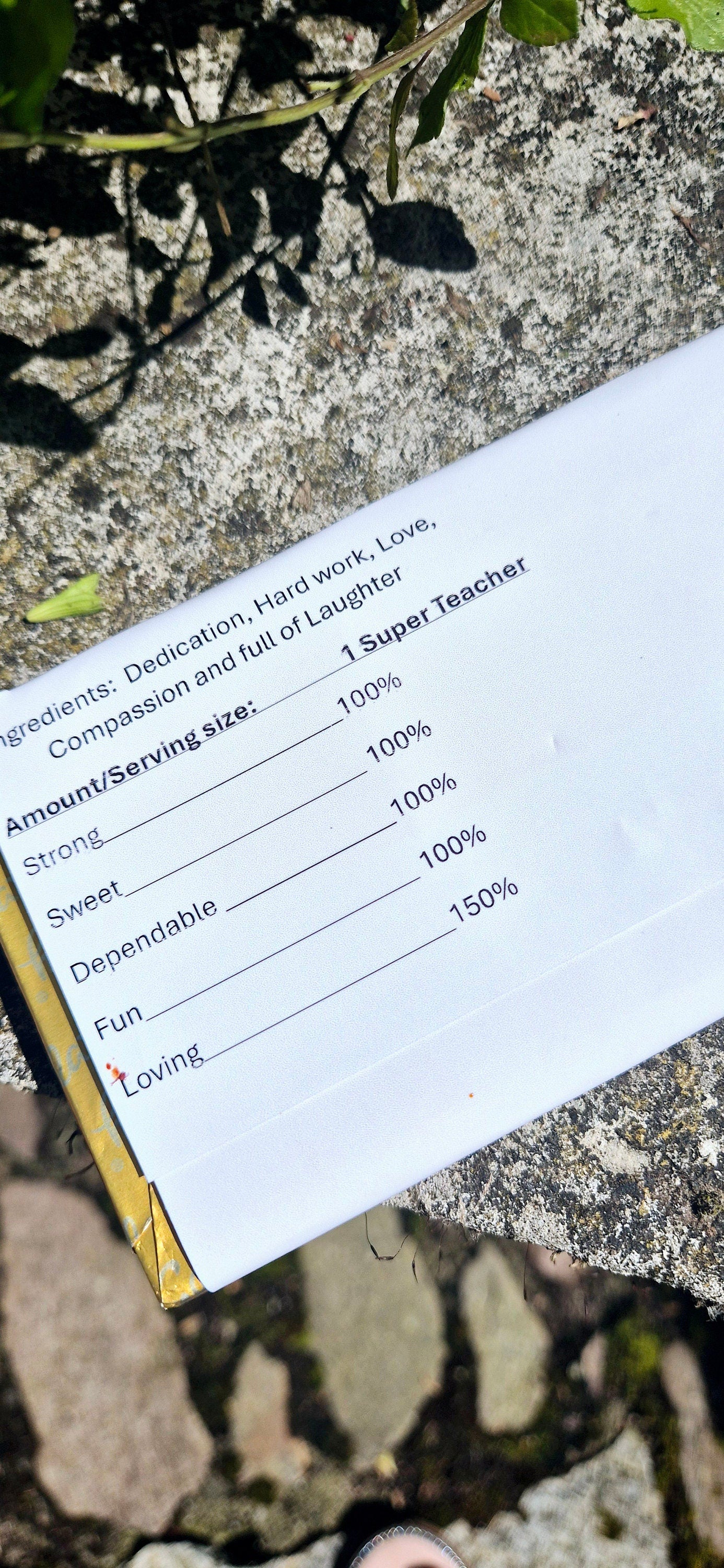 Personalized Teacher Chocolate Bar - 'You Rule' Gift