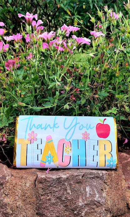Personalized Teacher Chocolate Bar: Thank You Gift