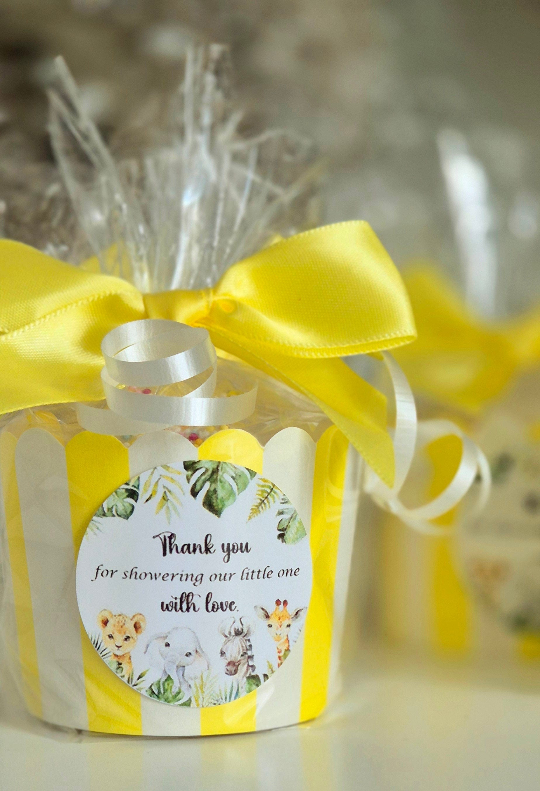 Yellow Baby Shower Sweet Cups: Gender Neutral Favors