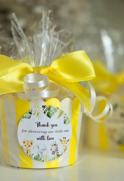 Yellow Baby Shower Sweet Cups: Gender Neutral Favors