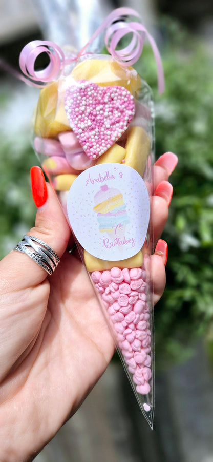 Ice cream themed sweet cones
