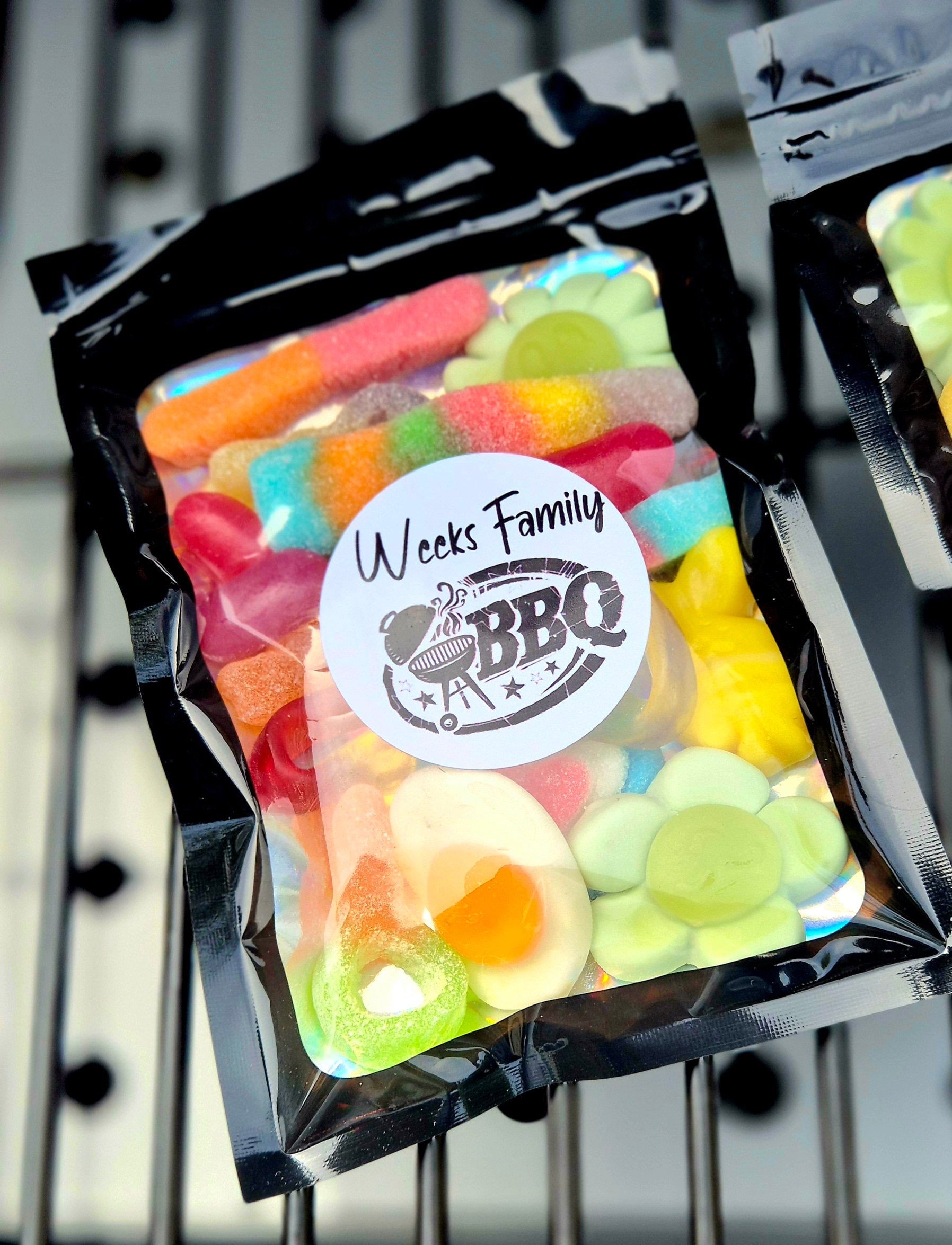 BBQ Sweet Pouches: Family Celebration Candy Treat