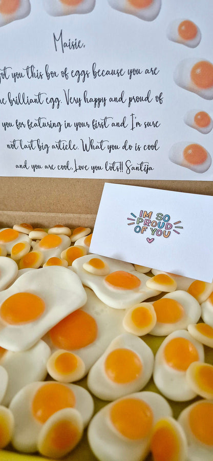 Gummy Fried Egg Letterbox Gift Set