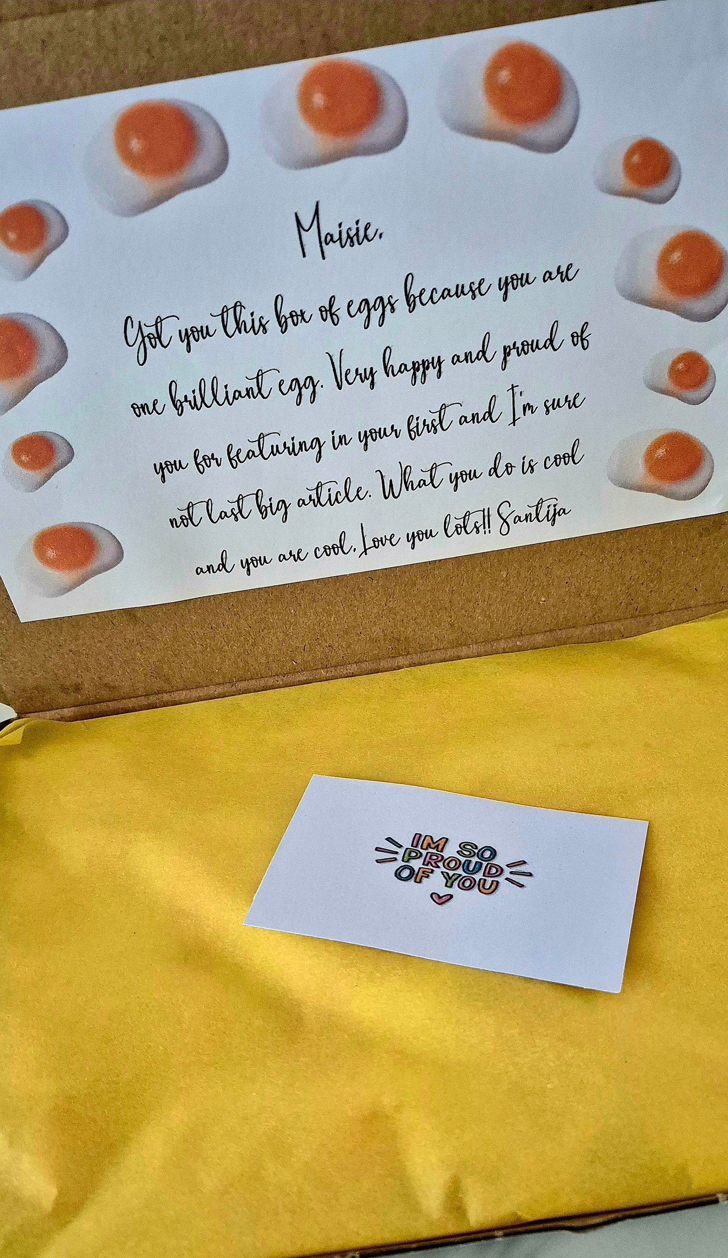 Gummy Fried Egg Letterbox Gift Set