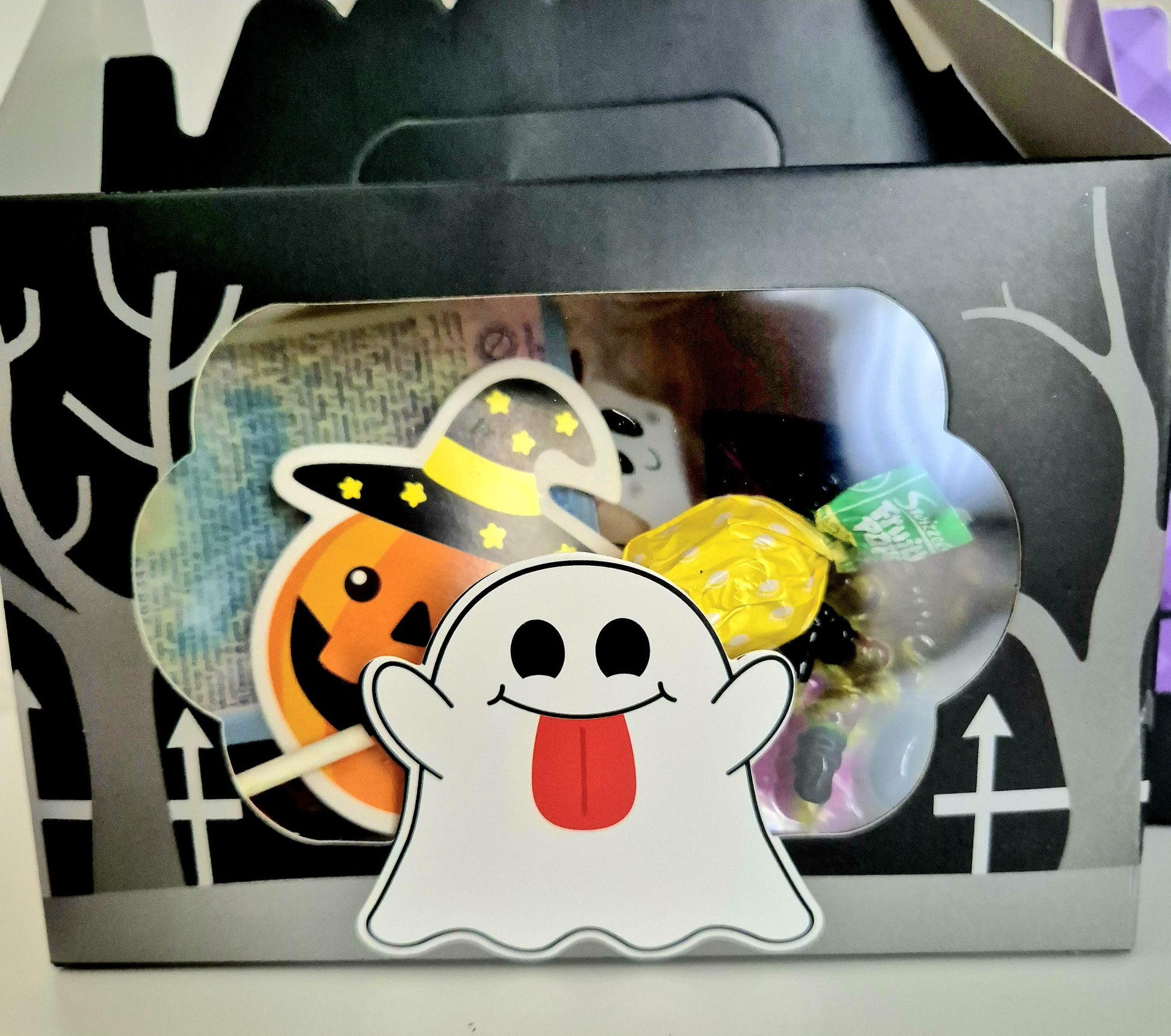 Halloween treat boxes