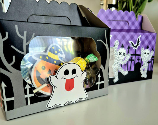 Halloween treat boxes